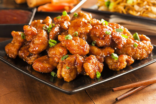 Asian Orange Chicken, Lo Mein Stir Fry