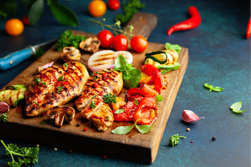 Lower Carb - BBQ Chicken & Veggies
