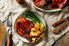 BBQ Pork Chops, Savory Potatoes and Asparagus