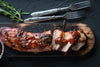 Apple Brined Pork Tenderloin with Harvest Stuffing served with Mustard Cream Sauce on the Side. Our Apple Brined Harvest Pork Tenderloin is served with our harvest stuffing made with our flame roasted fuji apples, sage, toasted pecans, cornbread, jalapeños and cranberries with our light lemon mustard cream sauce on the side.