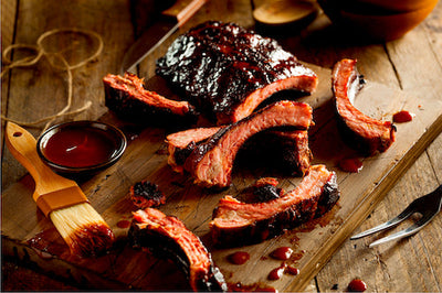 St Louis BBQ Ribs, Au Gratin Potatoes, Sweet Corn