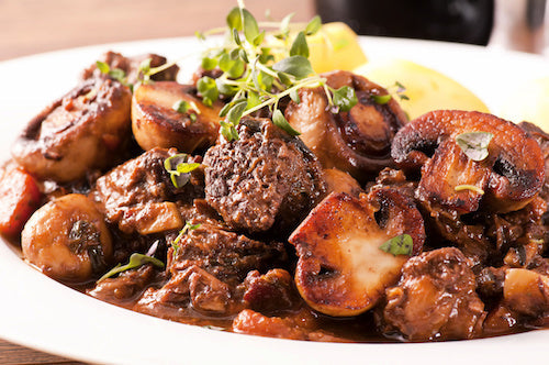 Bacon Beef Burgundy, Mashed Potatoes - NEW