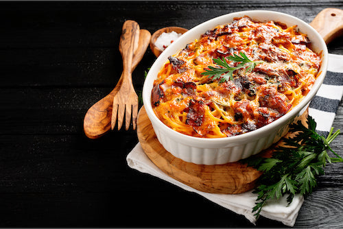 Chicken Bacon Spaghetti Bake