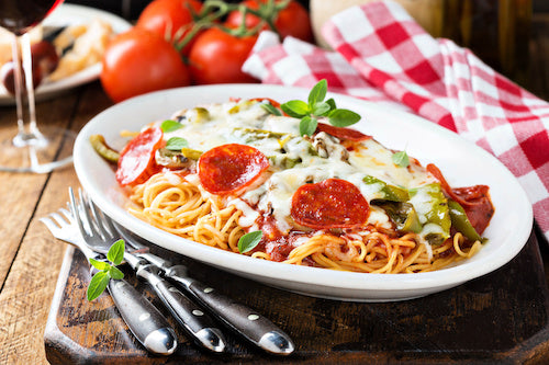 Baked Chicken Pepperoni Spaghetti