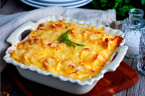 Baked Salmon Au Gratin