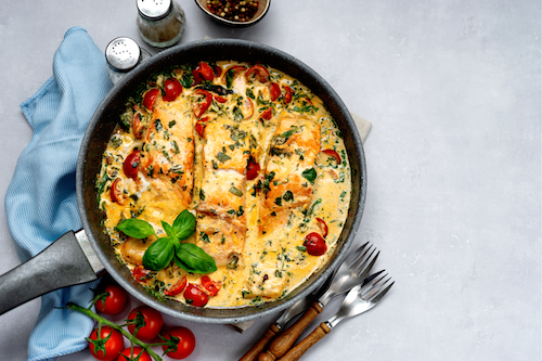 Baked Salmon Linguine