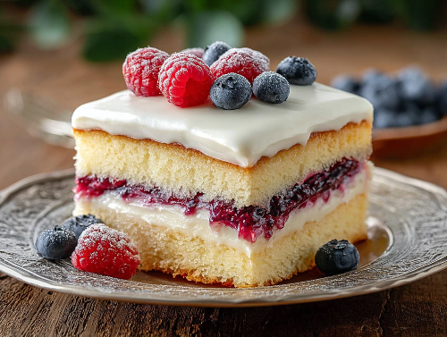 Berry Proud Vanilla Cream Cake