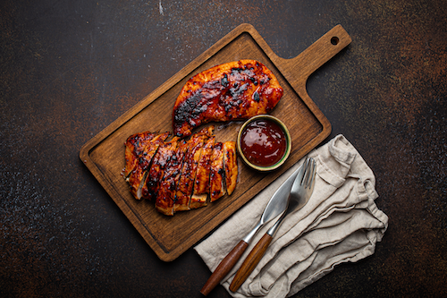 Southern BBQ Chicken, Au Gratin Potatoes, Green Beans