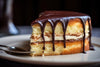 Boston Cream Cake with Ghirardelli Chocolate Frosting Sweet Saturday - NEW