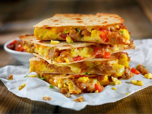 Breakfast Cheesy Quesadillas - NEW
