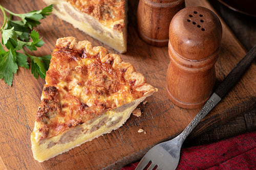 Breakfast Sausage & Cheese Quiche