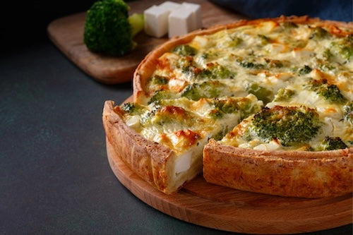 Broccoli and Turkey Quiche