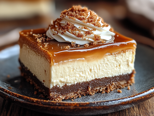 Brown Sugar Cheesecake, Graham Cracker, Gingersnap Crust - Tuesday Treat