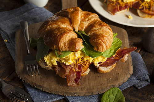 Butter Croissant, Egg, All-Beef bacon, Cheese