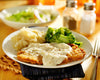 Chicken Fried Chicken, Potatoes, and Broccoli