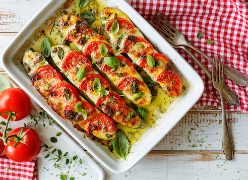 Caprese Grilled Zucchini