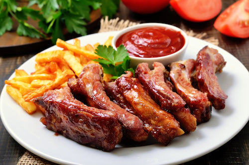 Sweet Carolina Ribs with Fries