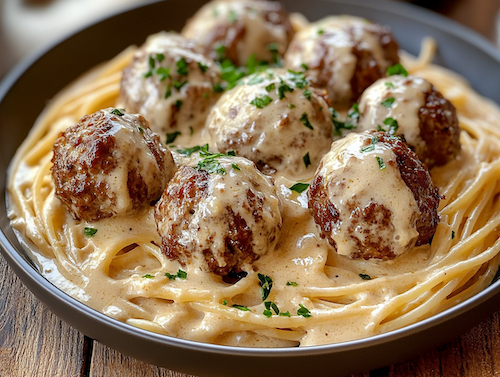 Ceasar Chicken Meatballs and Pasta - NEW