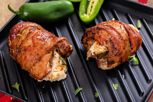 Chicken Breast Bacon Wrapped Peppers, Wild Rice Casserole - NEW