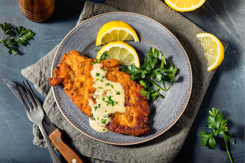 Chicken Milanese, Lemon Butter Penne