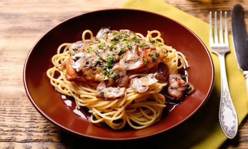 Chicken Marsala Spaghetti