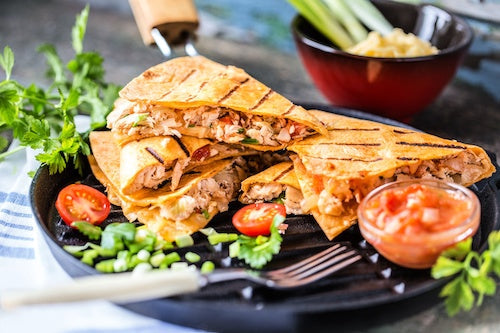 Chicken and Cheese Quesadillas