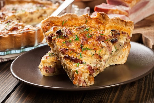 Chipotle Cheese, Bacon, Chive, Quiche