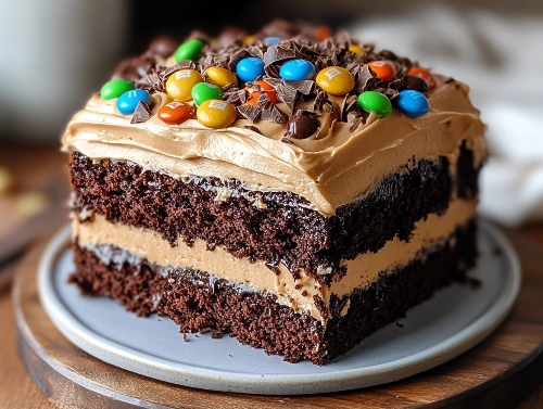 Chocolate Candy Bar Cake - Sweet Saturday