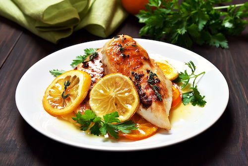 Citrus Glazed Chicken Vegetable Rice Pilaf