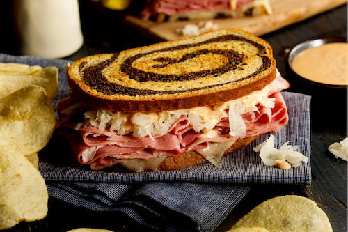 Reuben Beef Brisket Sandwich