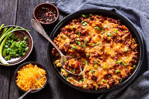 Cowboy Beef Cornbread Casserole - NEW