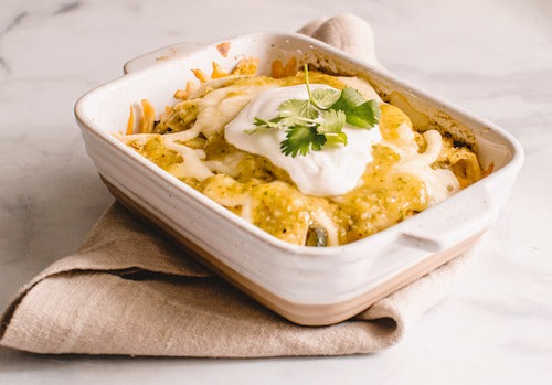 Creamy Chicken Enchilada Bake