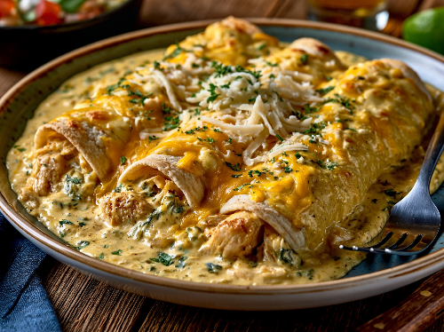 Crema Mexicana Chicken Enchiladas