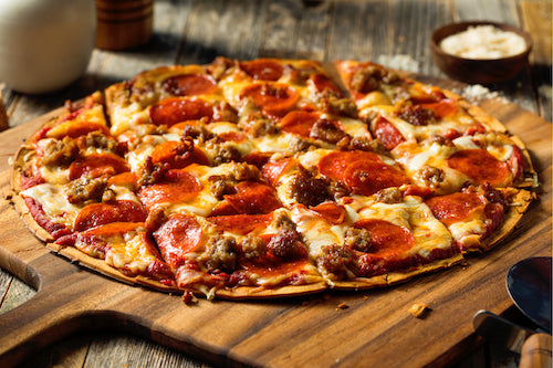 Deluxe Meat Lovers Pizza - Cauliflower Crust