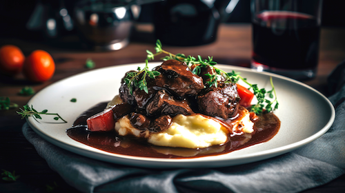 Grand-mère's Steak, Candied Carrots, Mashed Potatoes - NEW