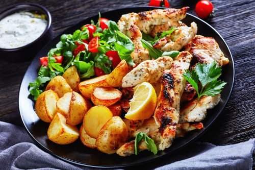EVOO Lemon Chicken, Herb Roasted Potatoes, Fresh Greens - NEW