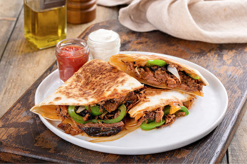 Fajita Style Brisket Quesadillas