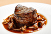 Filet Mignon, Whiskey Smoked Onions & Potatoes, Marchand de Vin Sauce