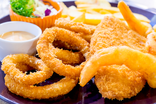 Lower Carb - Fresh Catfish, Shrimp Basket