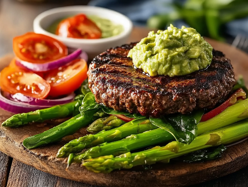 Hamburger Steak, Veggies, Avocado Aioli - NEW