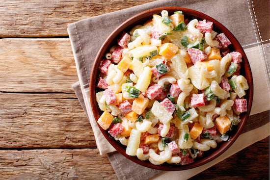 Hawaiian Ham Pasta Salad