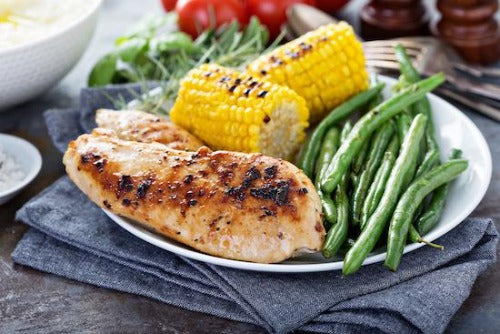 Herb de Provence Chicken, Green Beans, and Corn (Off the Cob)
