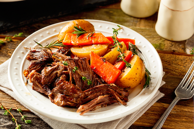 Homemade Pot Roast with Carrots and Potatoes