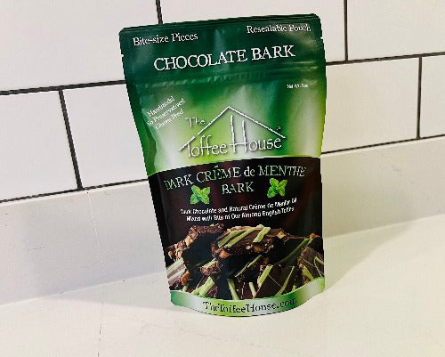 Dark Crème de Menthe Bark Toffee