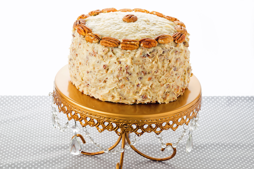 Italian Cream Cake Slice