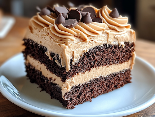 Kahlua Coffee Chocolate Layer Cake - Sweet Saturday