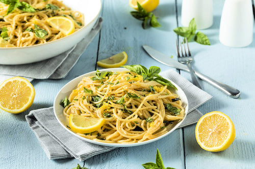 Lemon Basil Spaghetti