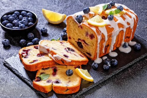 Blueberry Lemon Pound Cake Loaf