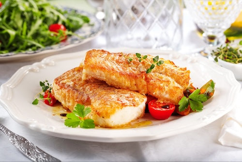 Lemon Butter Red Fish, Rice, Veggies, Spinach Sauté - NEW