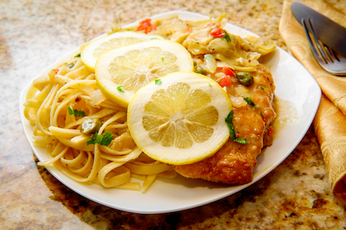 Lemon Chicken Piccata & Fettuccine
